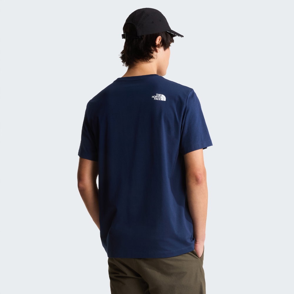 The North Face Mens Evolution Dome Short Sleeves T-Shirt In Navy