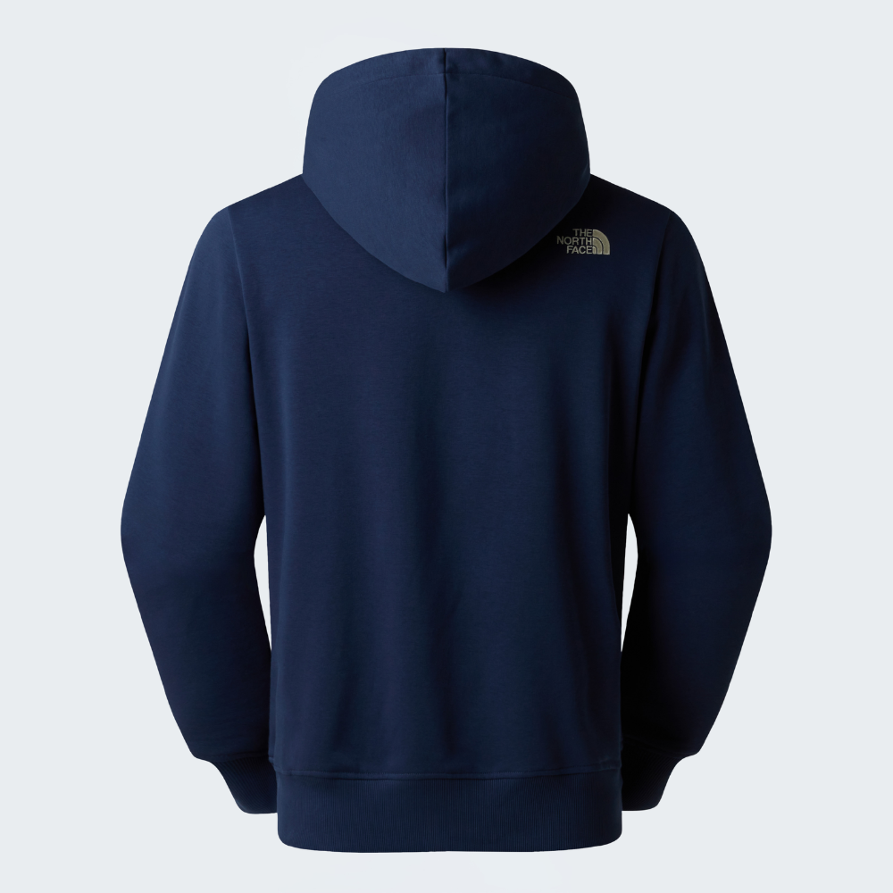The North Face Mens Crew Peak Light Hoodie Navy Stone