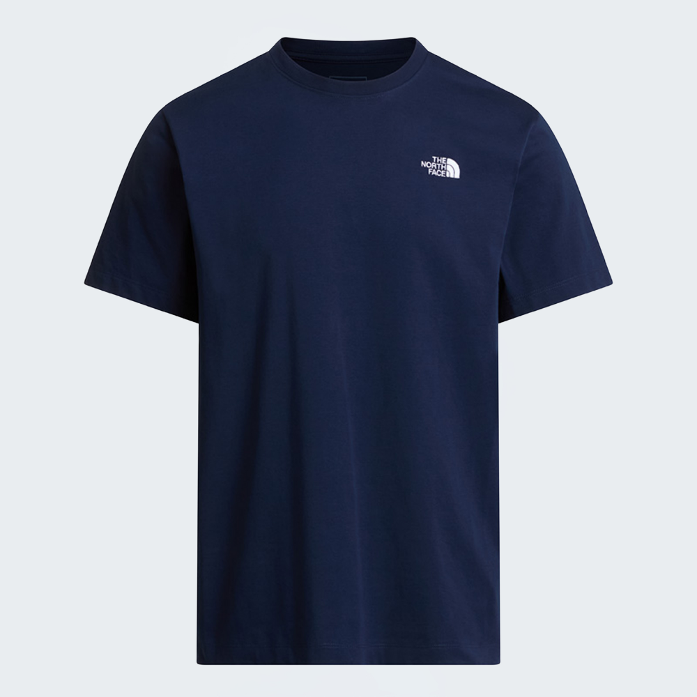 The North Face Mens Evolution Dome Short Sleeves T-Shirt In Navy Blue
