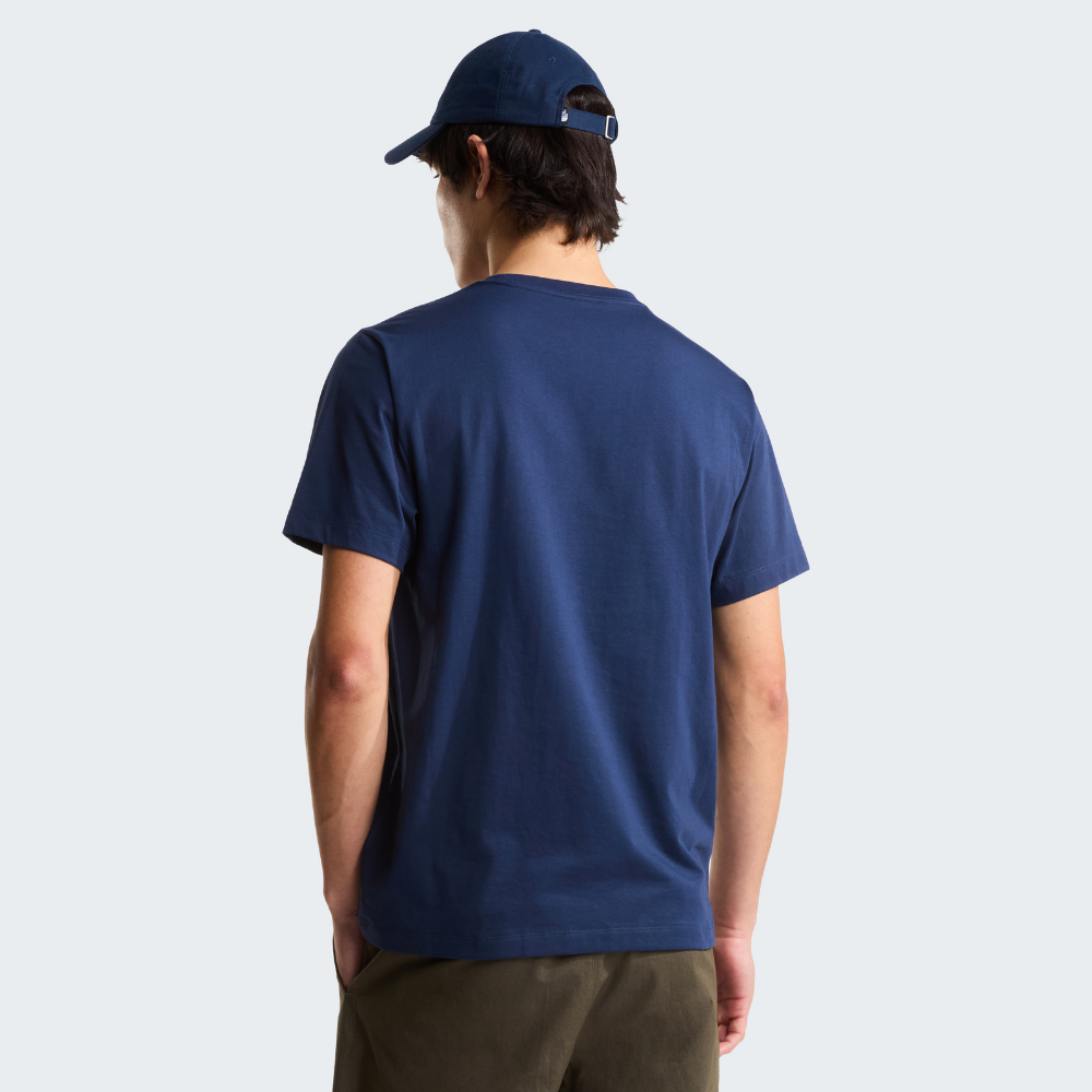 The North Face Mens Evolution Dome Short Sleeves T-Shirt In Navy Blue