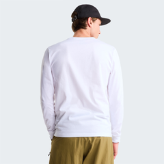 The North Face Mens Dome Regular Ls Tee White