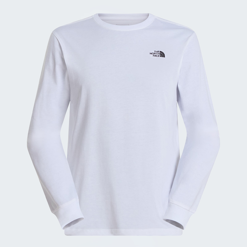 The North Face Mens Dome Regular Ls Tee White