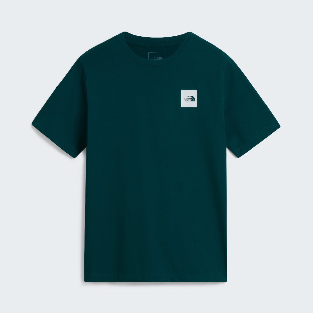 The North Face Mens Evolution Box Short Sleeves T-Shirt In Pacific Teal