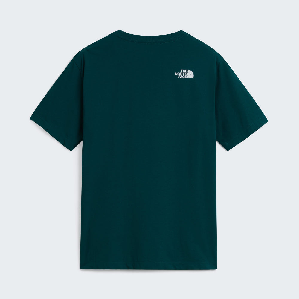 The North Face Mens Evolution Box Short Sleeves T-Shirt In Pacific Teal