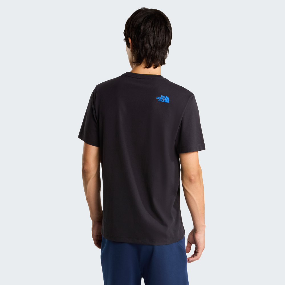 The North Face Mens Bracket Logo Short Sleeves T-Shirt In Black