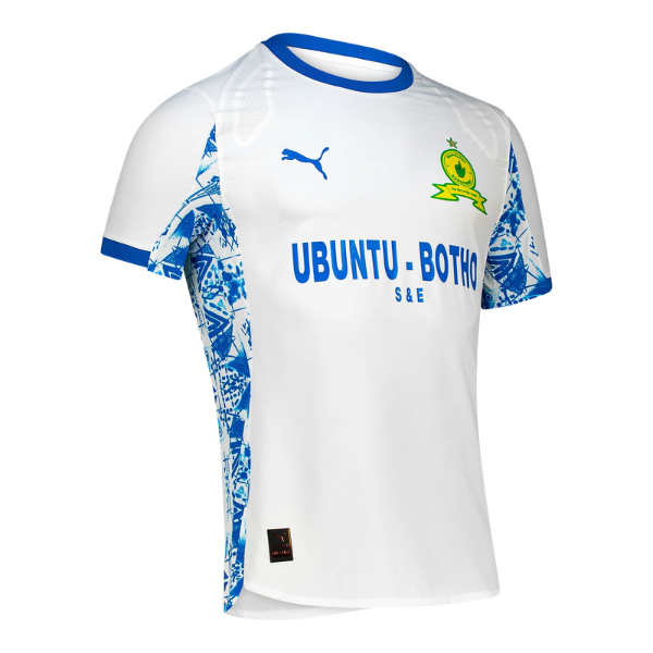 Puma Mens Sundowns FC Away Jersey In White and Blue