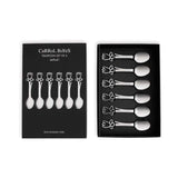 Carrol Boyes Daffodil Set Of 6 Teaspoons In Silver
