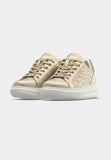 Replay Womens Olympe Allover Sneakers In Gold