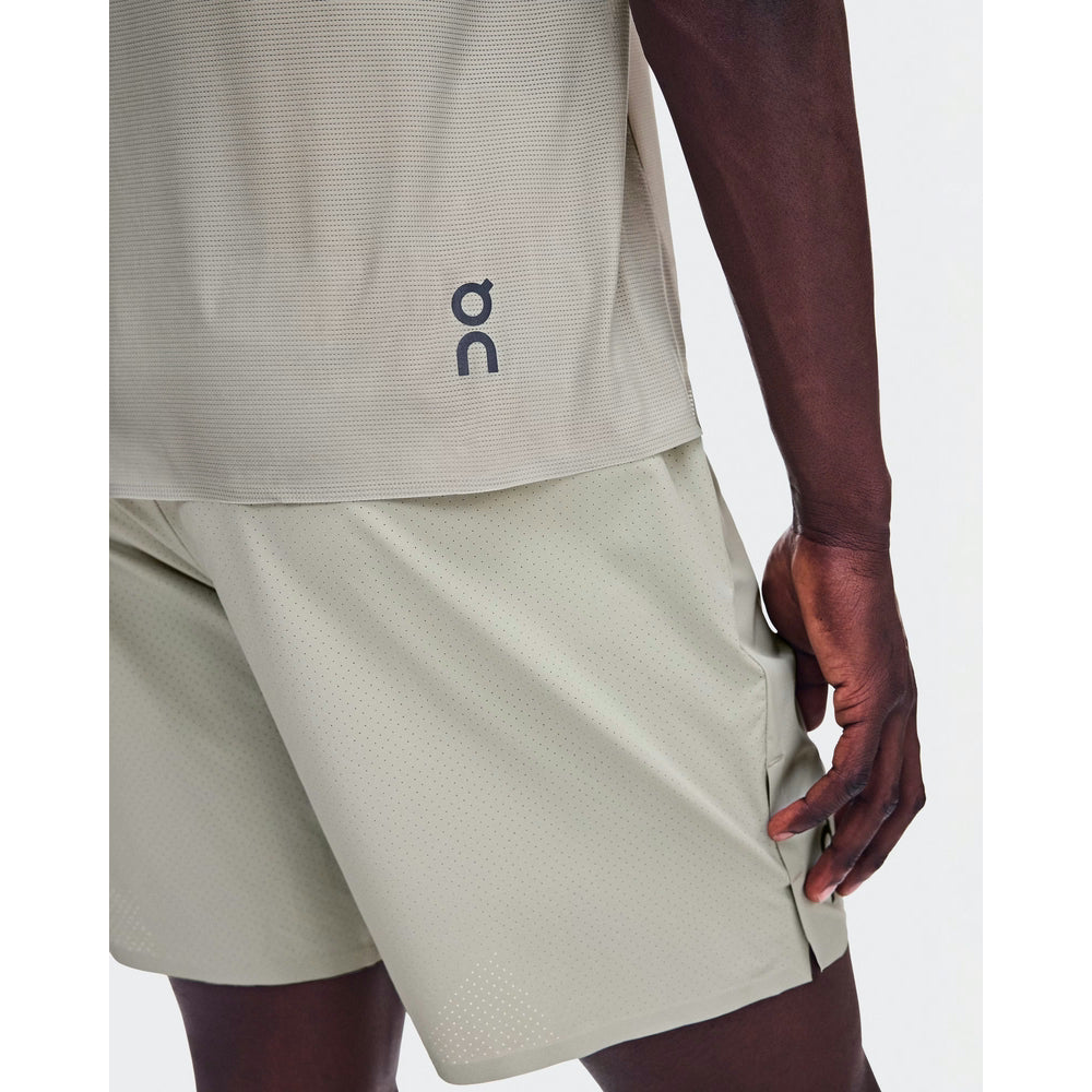 On Mens Performance Short Sleeves T-Shirt In Hare/Brume