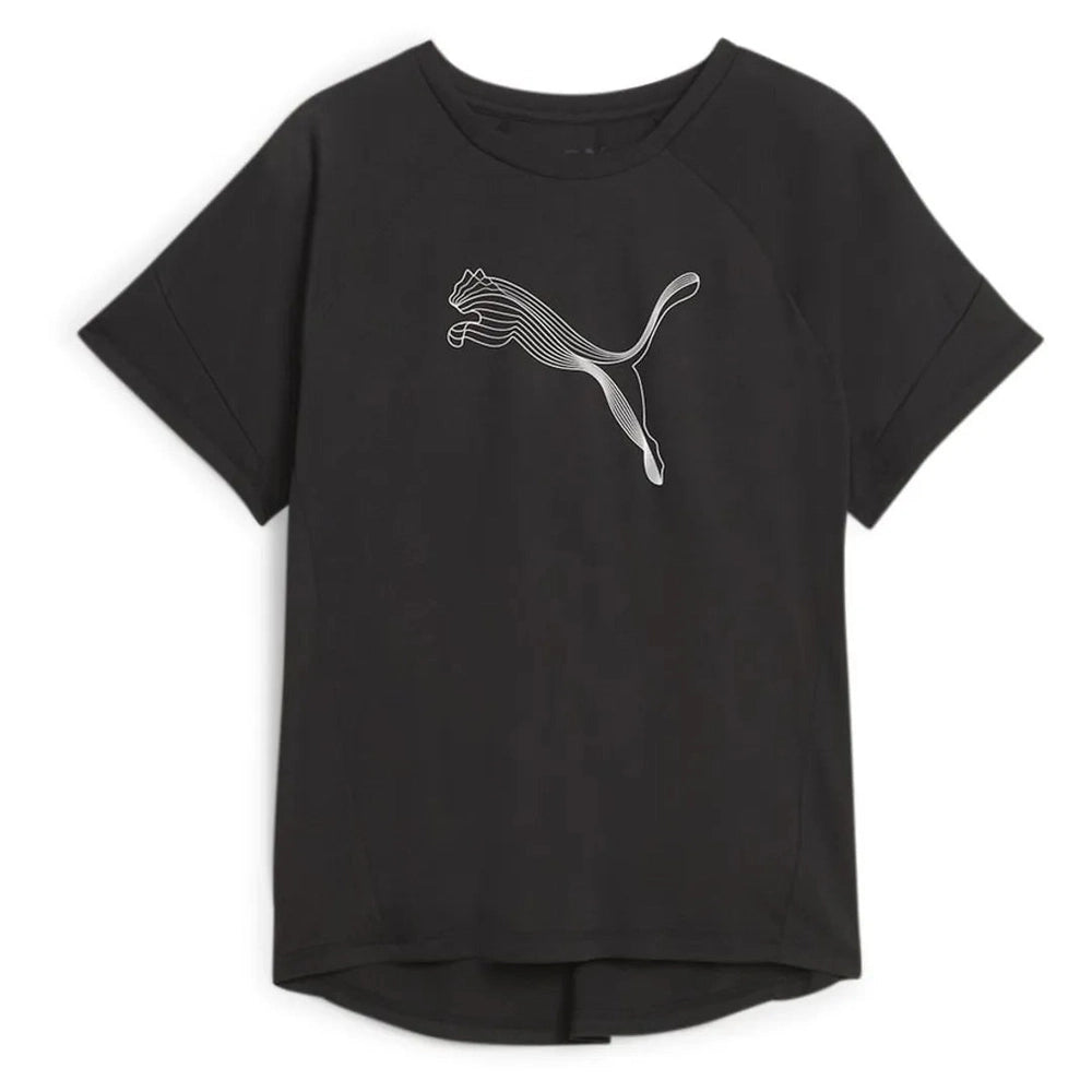 Puma Womens Evostripe T-Shirts In Black