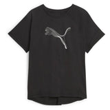 Puma Womens Evostripe T-Shirts In Black