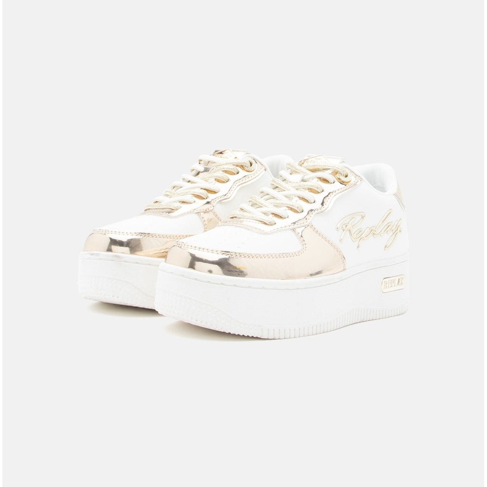 Replay Womens Epic High Union Shoes In White