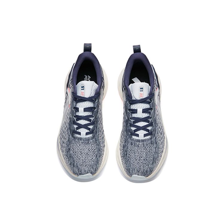 Anta Mens Running Shoes In Grey & Blue