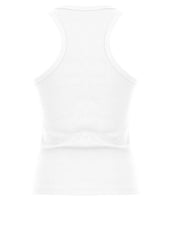 Sissyboy T31423 Ladies Janice Bling Logo Racer Vest White