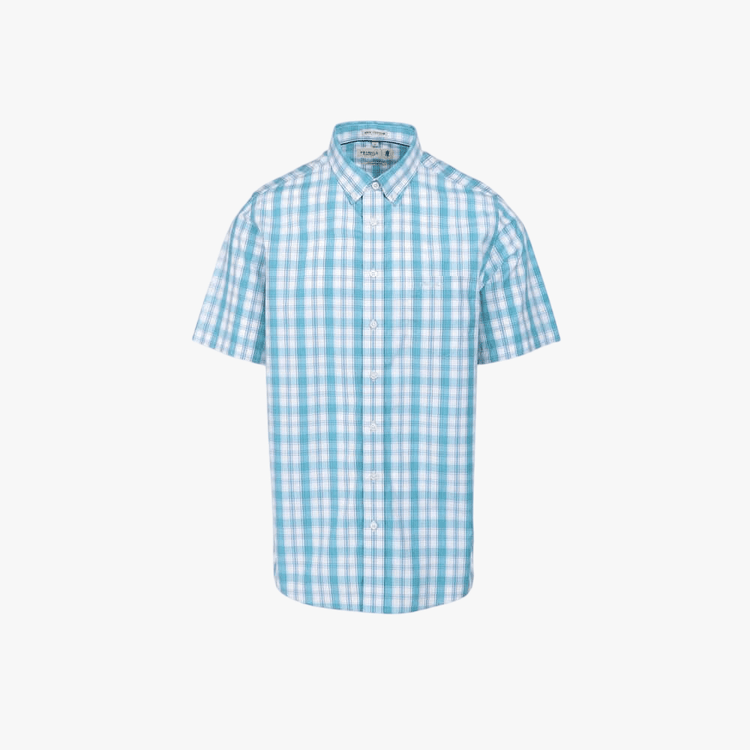 Pringle Mens Trey Short Sleeve Classic Shirt In Blue
