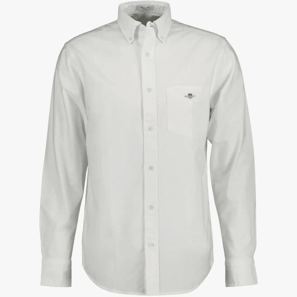 Gant Mens Reg Oxford Bd Long Sleeve Shirt White