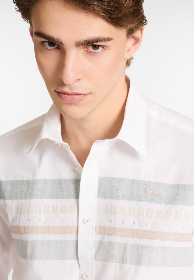 Harmont & Blaine Mens Shirt In White Multi