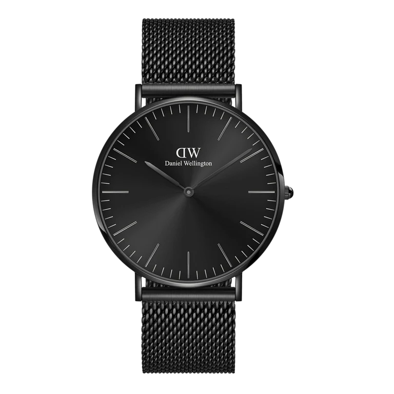 Daniel Wellington mens Classic Mesh Onyx Black