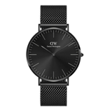Daniel Wellington mens Classic Mesh Onyx Black