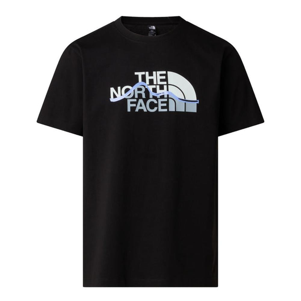 The North Face Mens Mountain Line T-Shirt In Black Multi