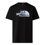 The North Face Mens Mountain Line T-Shirt In Black Multi