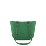 Fenn Gunmetal Zip Tote Bag In Green