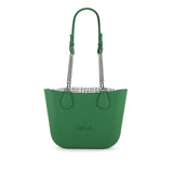 Fenn Gunmetal Zip Tote Bag In Green