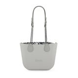 Fenn Gunmetal Chain Tote Bag In Grey