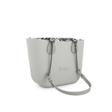Fenn Gunmetal Chain Tote Bag In Grey