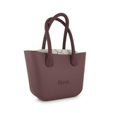 Fenn Gold Zipper Purple Handle Tote Bag In Purple