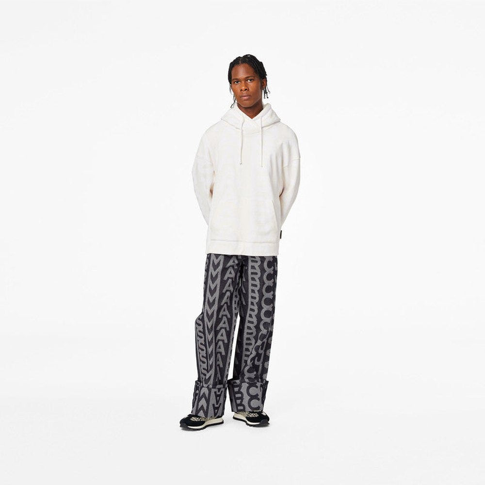 Marc Jacobs Monogram Oversized Hoodie In Eggshell