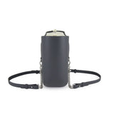 Fenn Silver Chain Zip Tote Bag In Denim Blue