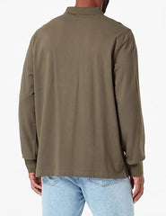 Gant Mens Regular Long Sleeve Shield Golfer In Khaki