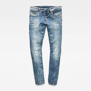 G-Star Raw Mens Deconstructed Super Slim Lt Aged Destroy