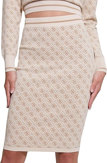 Guess Womens Knit Skirt In Neutral