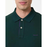 Gant Mens Reg Contrast Golfer In Green