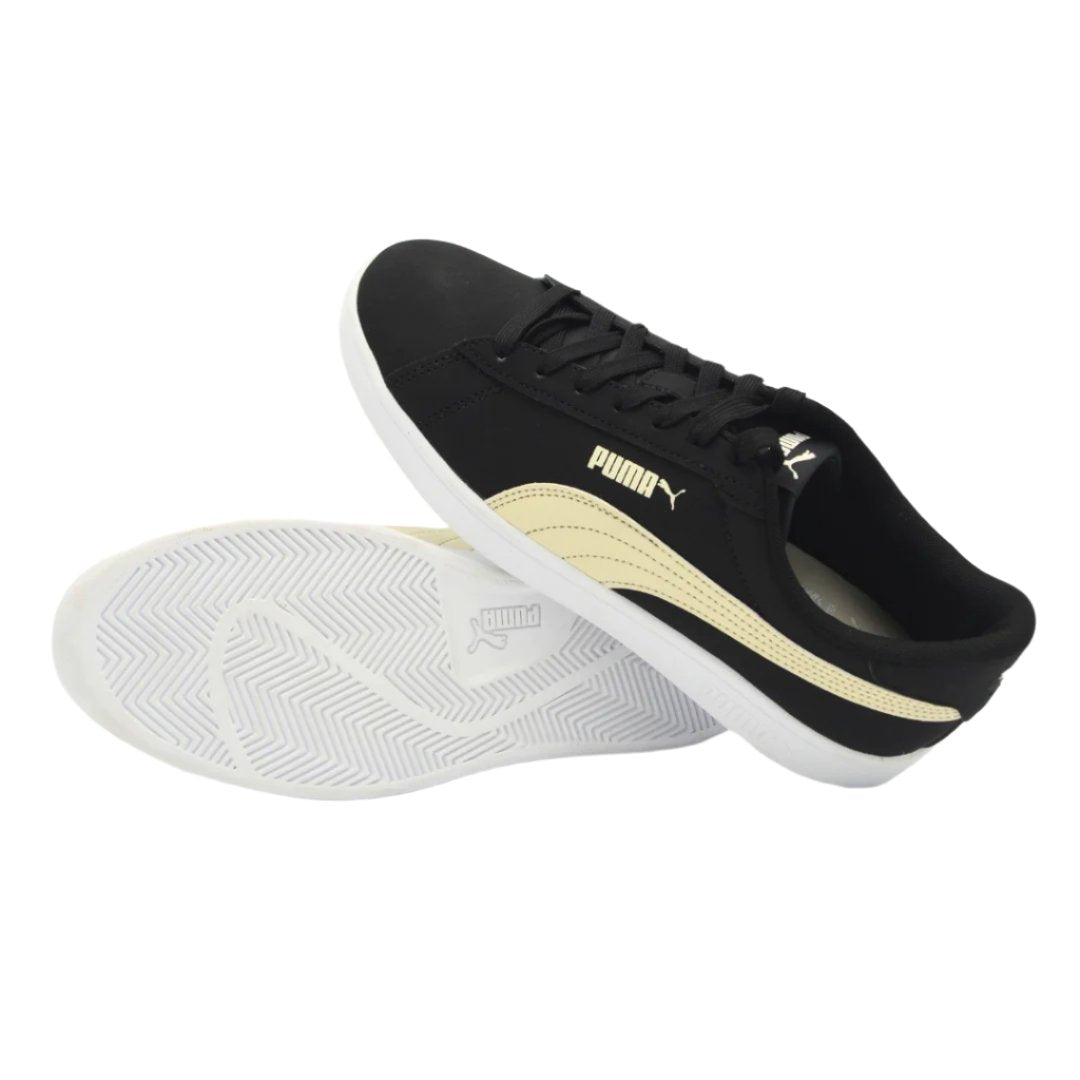 Puma 39233611 Adults Smash 3.0 Buck Shoes Black And Cream