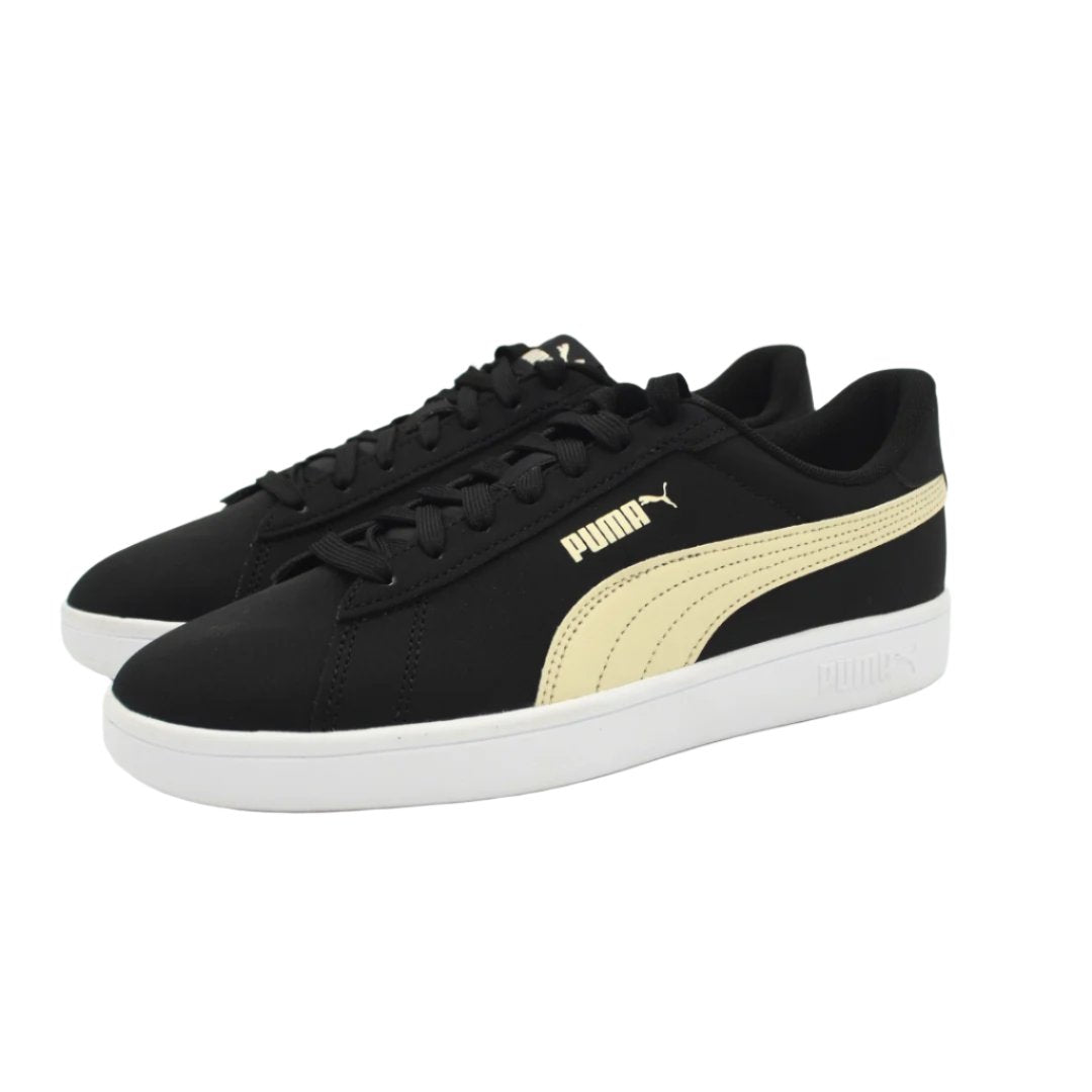 Puma 39233611 Adults Smash 3.0 Buck Shoes Black And Cream