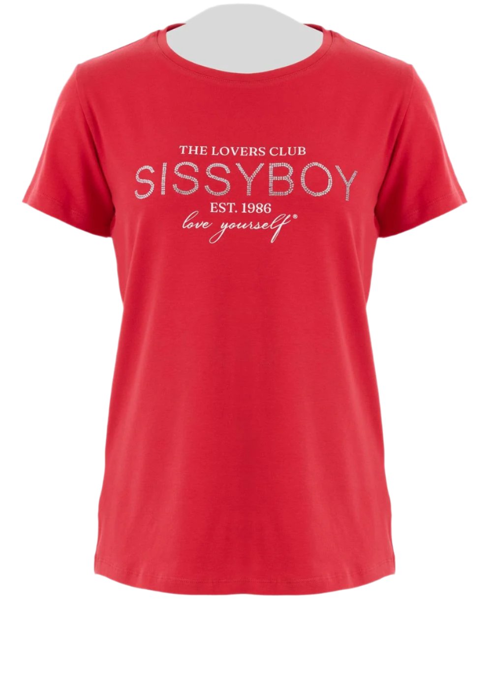 Sissyboy T31490 Ladies Adelaide Bling Logo Top Red