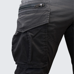 Pure Premium Mens Clive Cargo Pants In Grey