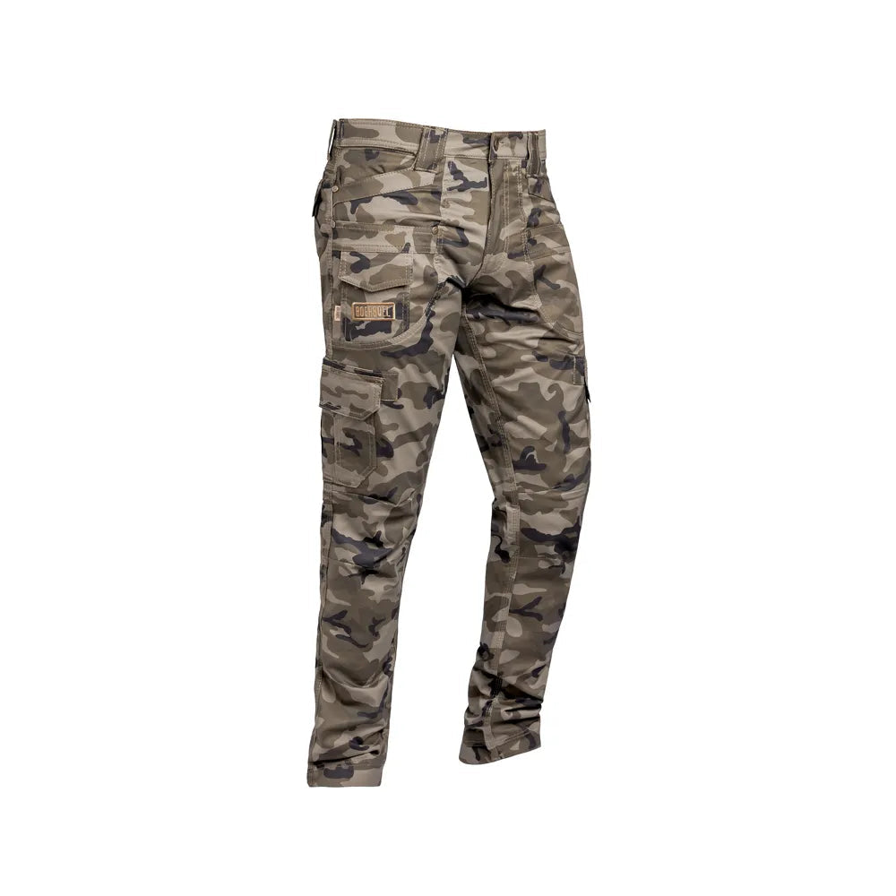 Boerboel Mens Adjustable Kalahari Cargo Pants In Military