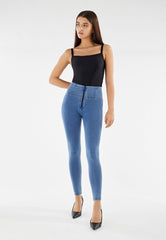 Freddy Womens Wrup High Waist Skinny Jeans J4Y Blue