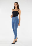 Freddy Womens Wrup High Waist Skinny Jeans J4Y Blue