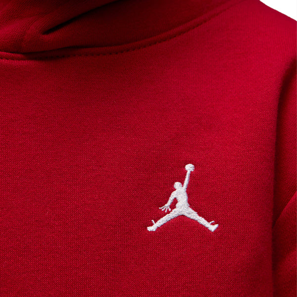 Jordan Boys Brooklyn French Terry Pull Over Hoodie In Red