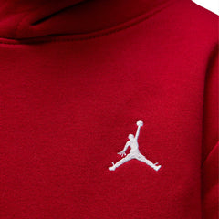 Jordan Boys Brooklyn French Terry Pull Over Hoodie In Red