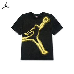 Jordan Boys Jumpman Phased Short Sleeve T-shirt In Black