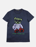 Pure Premium Nata Tee In Navy