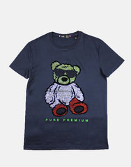 Pure Premium Nata Tee In Navy