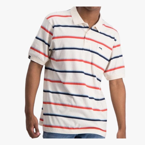 Jeep Multi Stripe Off White Golfer