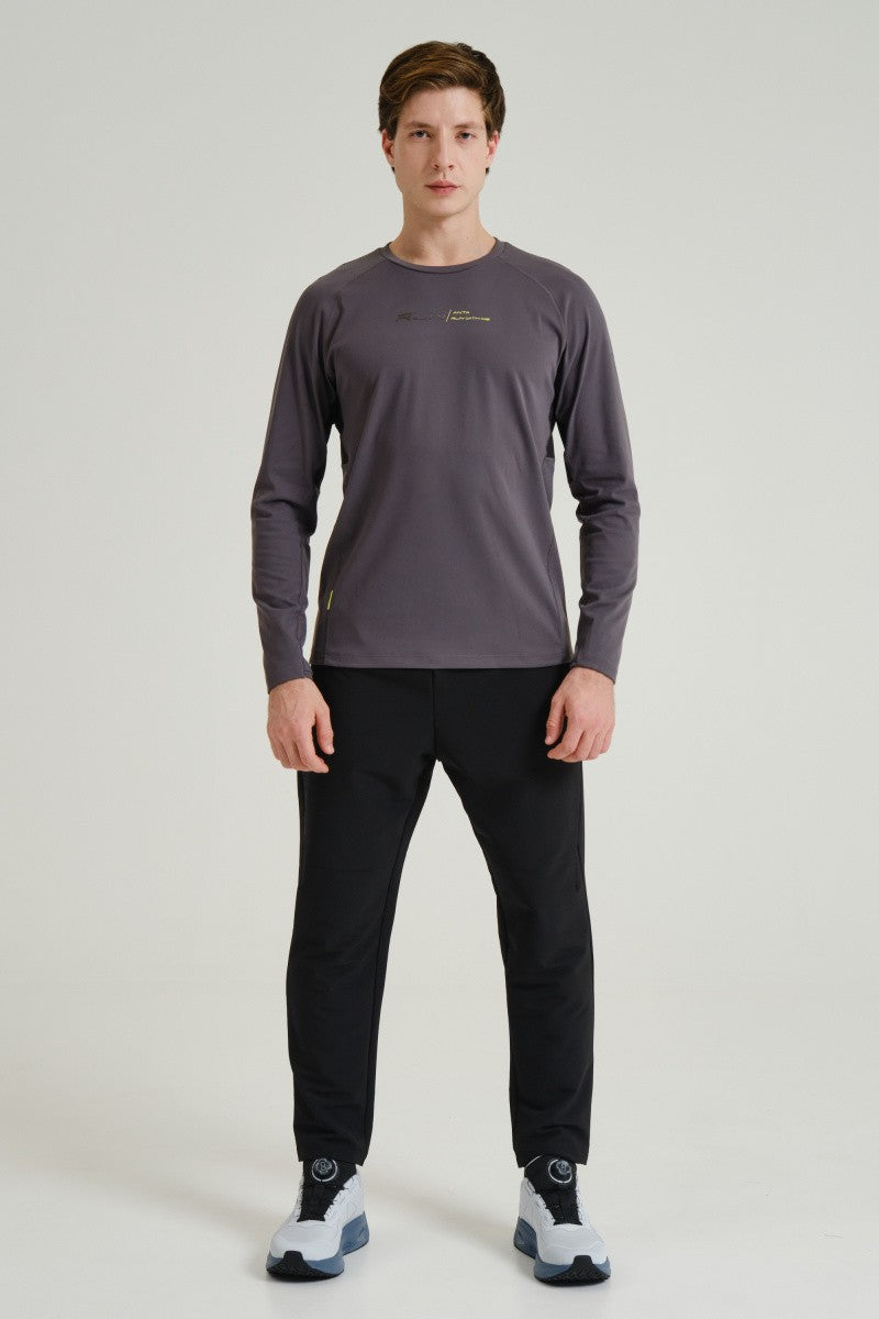 Anta Mens Advanced Running Woven Track Pants In Black